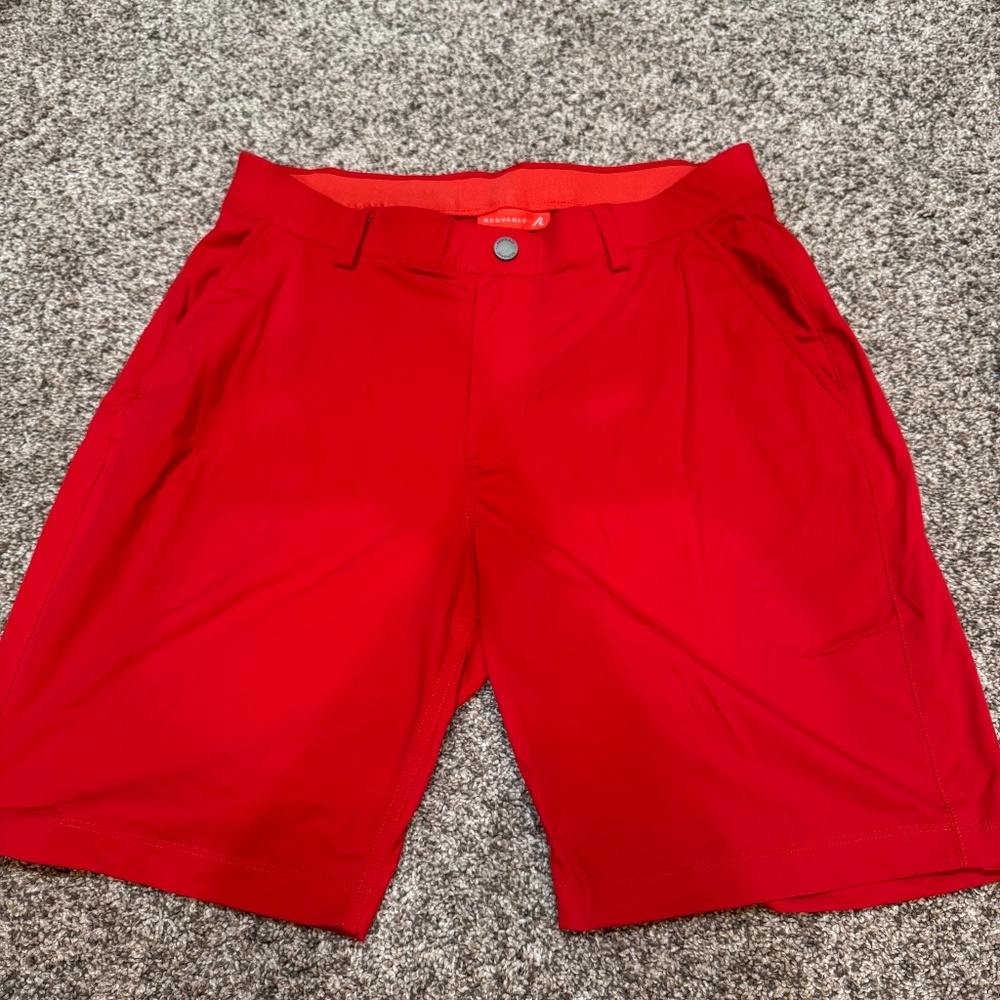 Redvanly 9” red shorts